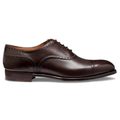 Wilfred Oxford Semi Brogue in Mocha Calf Leather