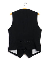 WILLIAM | Lapel Waistcoat | Black