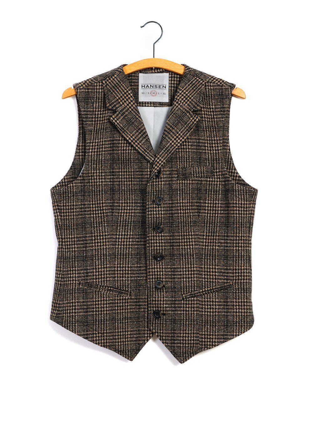 William Lapel Waistcoat Checkered