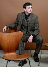 William Lapel Waistcoat Checkered