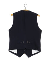 WILLIAM | Lapel Waistcoat | Deep Indigo