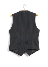 WILLIAM | Lapel Waistcoat | Grey Pin