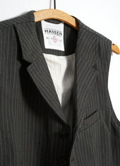 WILLIAM | Lapel Waistcoat | Khaki Pin
