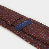 Blossom Motif Silk Tie