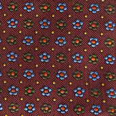 Blossom Motif Silk Tie