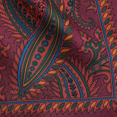 Floral Paisley Silk Pocket Square