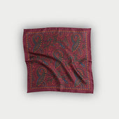Floral Paisley Silk Pocket Square
