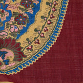 Gold Large Duo Paisley Silk Blend Pocket Square