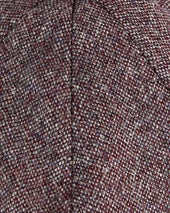 Grey Plain Weave Wool Gatsby Cap
