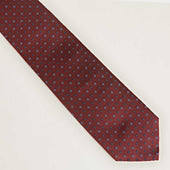 Miniature Floral Motif Silk Tie