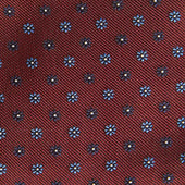 Miniature Floral Motif Silk Tie
