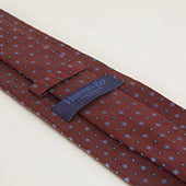 Miniature Floral Motif Silk Tie