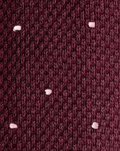 White Spot Knitted Cashmere Tie