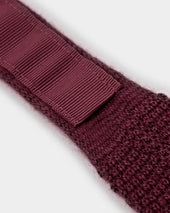 White Spot Knitted Cashmere Tie