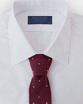 White Spot Knitted Cashmere Tie