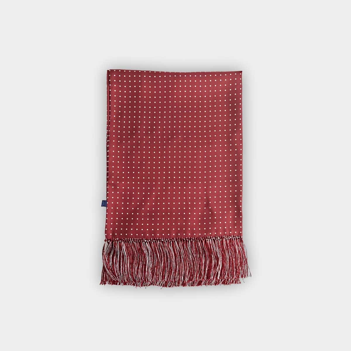 White Spot Silk Tubular Scarf