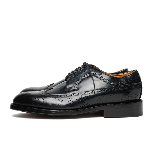 Wingtip w/ Leather Sole - Cordovan Black — YUKETEN
