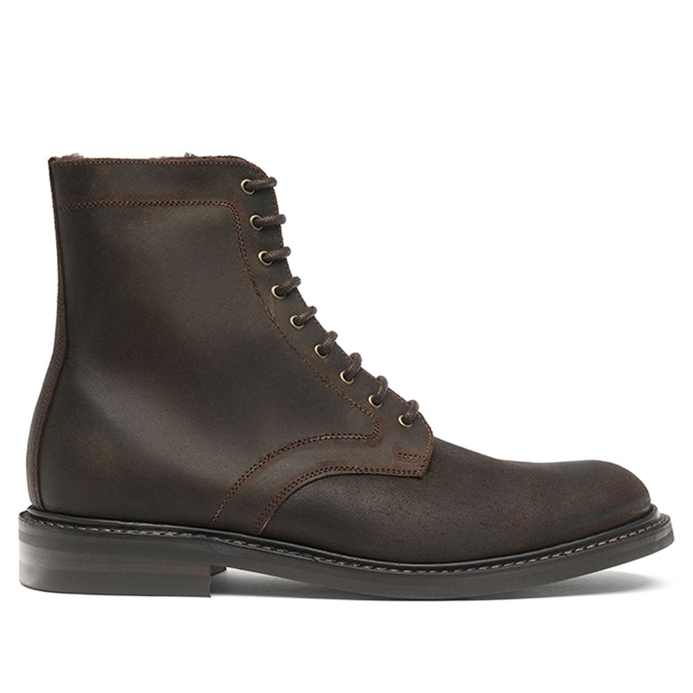 Winterfold R Shearling Lined Derby Boot In Waxy Leather