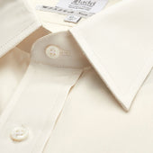 Classic Fit Plain Sea Island Cotton Double Cuff Shirt In