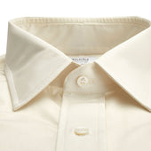 Classic Fit Plain Sea Island Cotton Double Cuff Shirt In