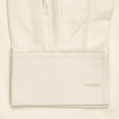 Classic Fit Plain Sea Island Cotton Double Cuff Shirt In