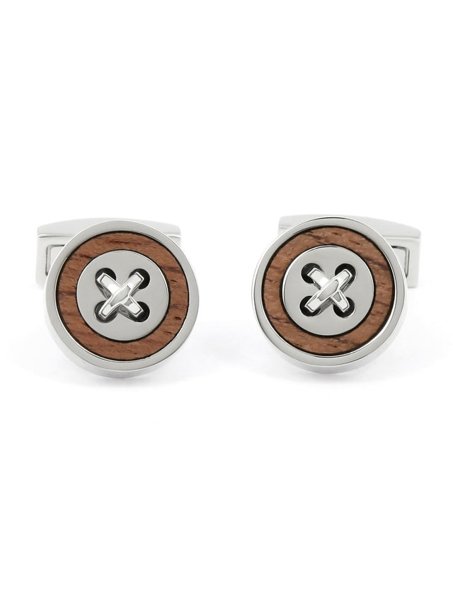 Wooden and silver cufflinks Baltimore