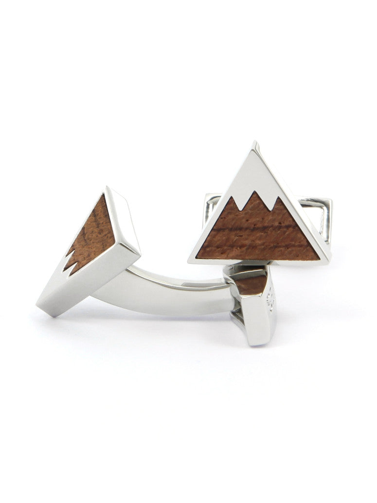 Wooden Mountain Cufflinks Aspen