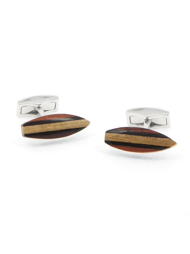 Wooden surf cufflinks Parlementia