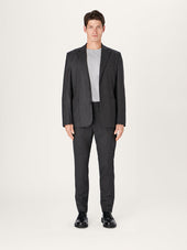 The 24 Trouser Wool Charcoal Wool Flannel