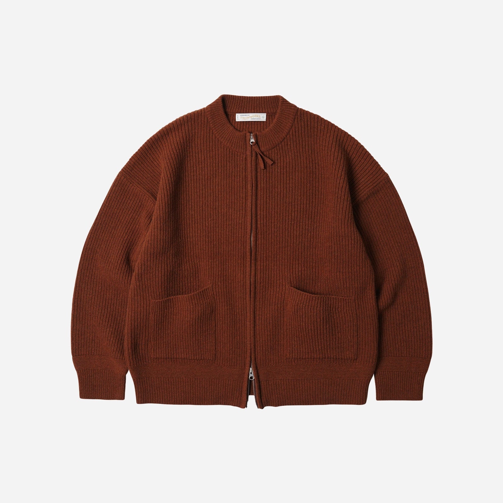 Wool Deck Zip Up Cardigan