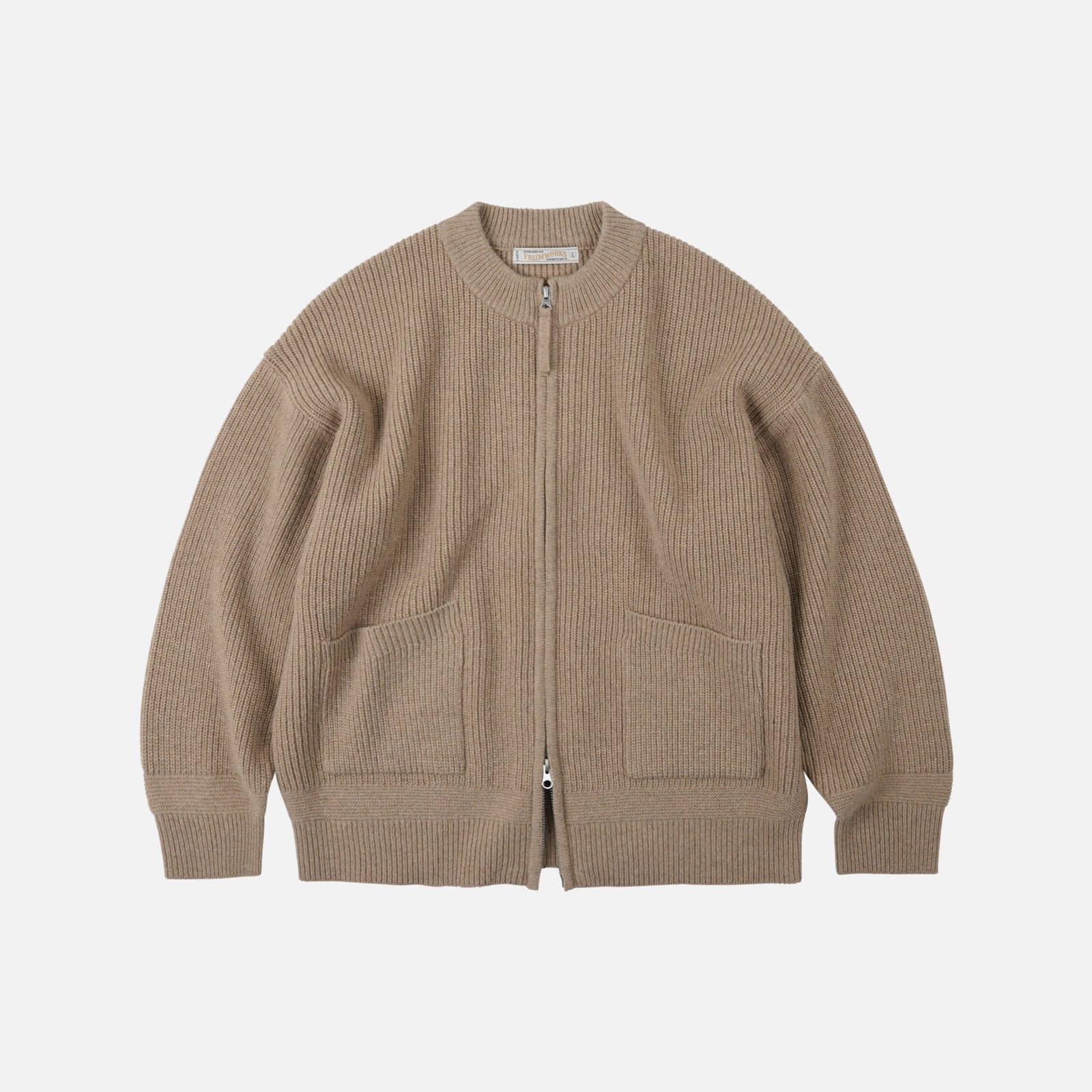 Wool Deck Zip Up Cardigan