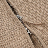 Wool Deck Zip Up Cardigan