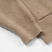 Wool Deck Zip Up Cardigan