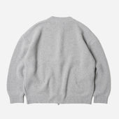 Wool Deck Zip Up Cardigan
