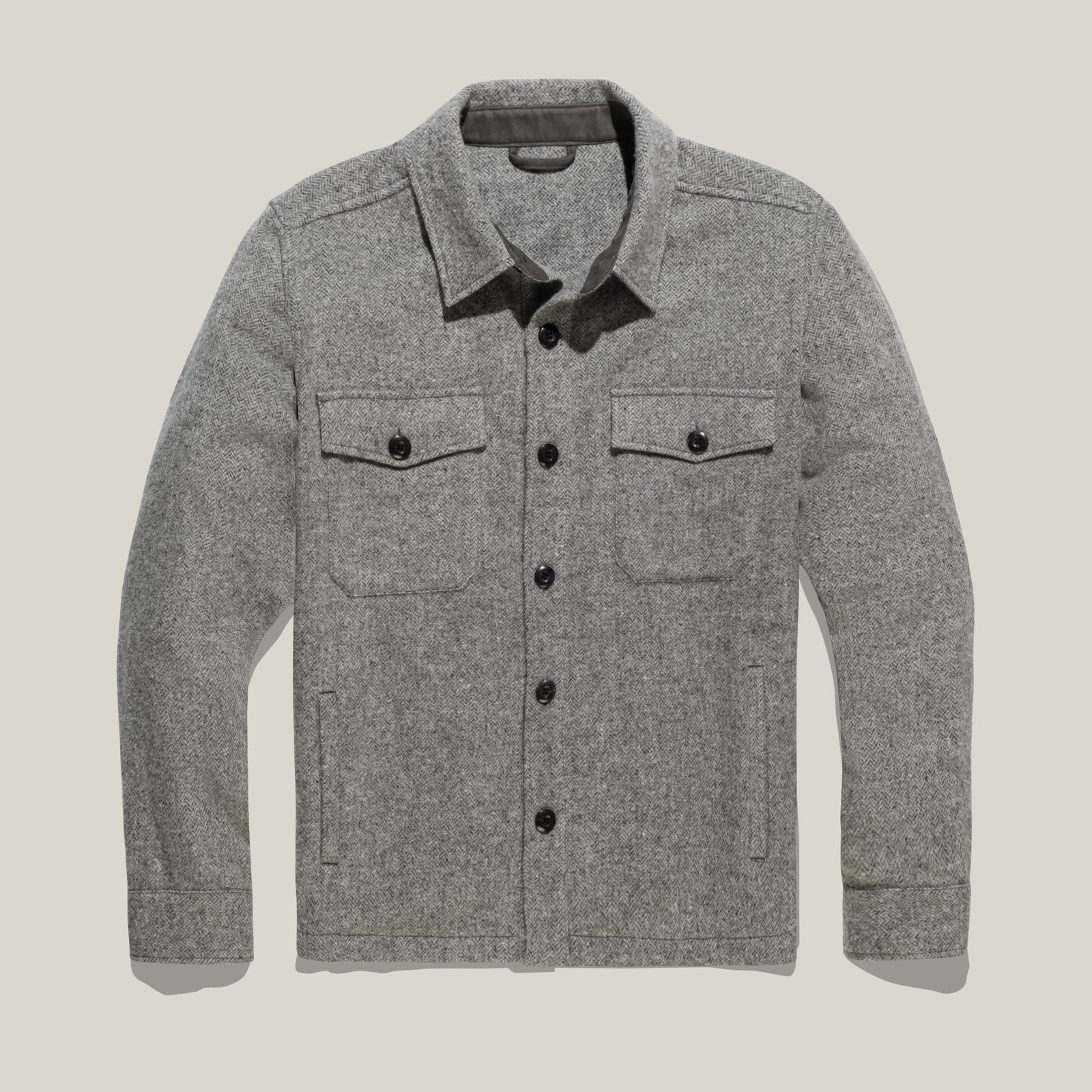 Shirt Jacket – Classic Fit – Wool Herringbone