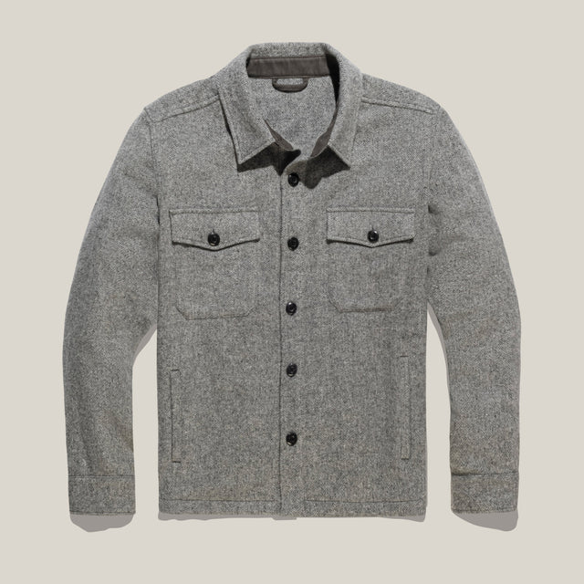 Shirt Jacket – Classic Fit – Wool Herringbone