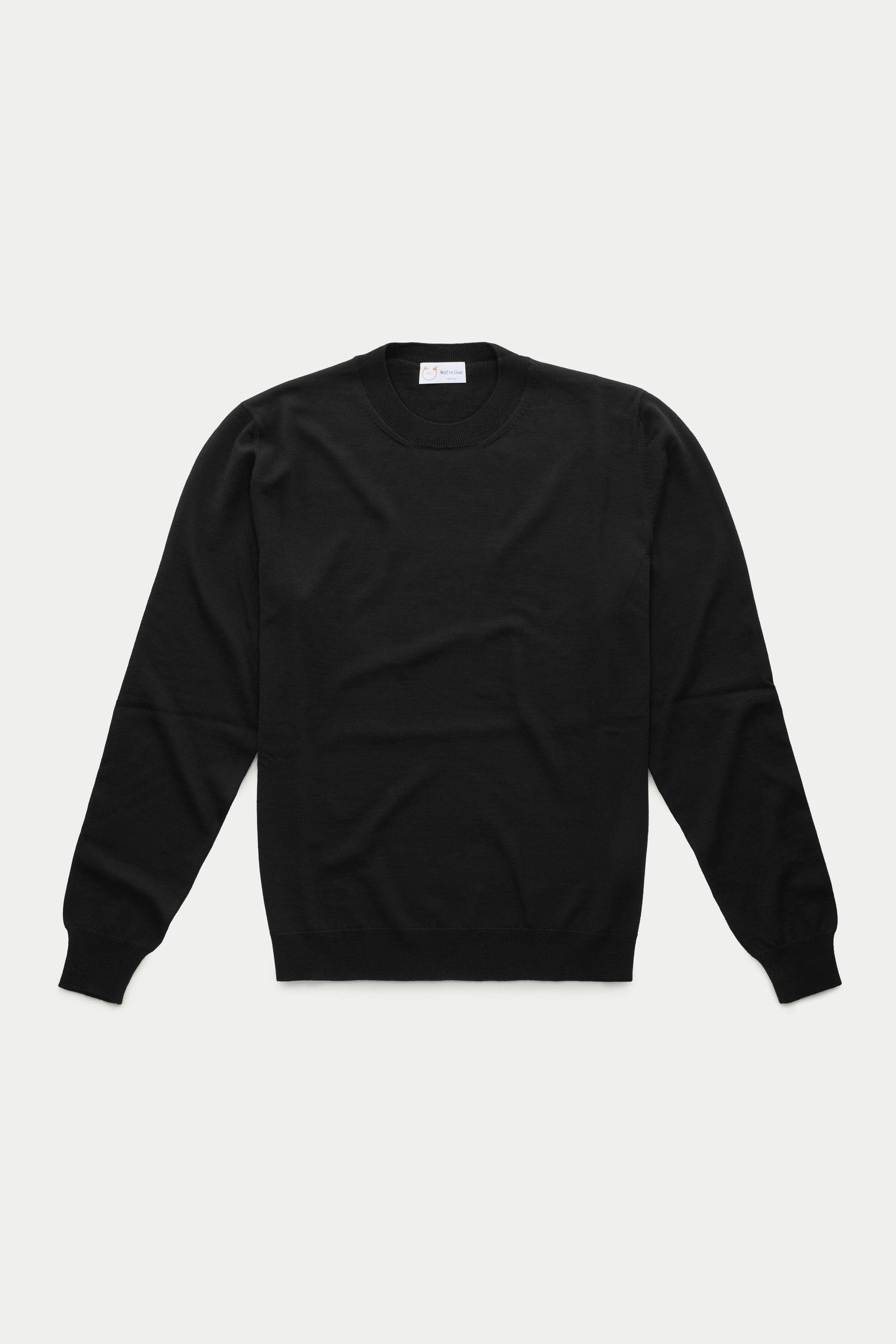 Wool Crewneck Sweater Black