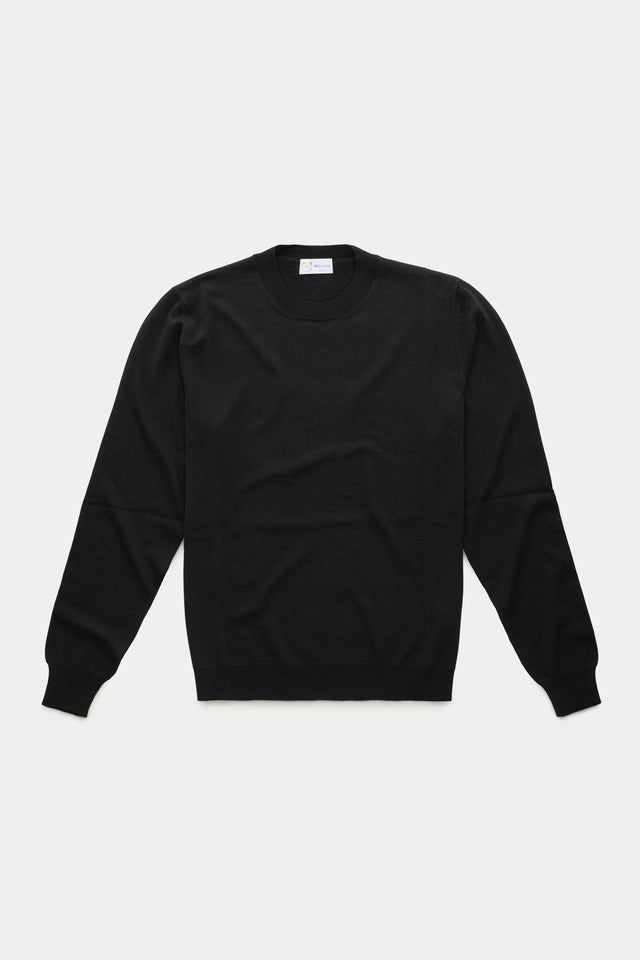 Wool Crewneck Sweater Black