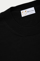 Wool Crewneck Sweater Black