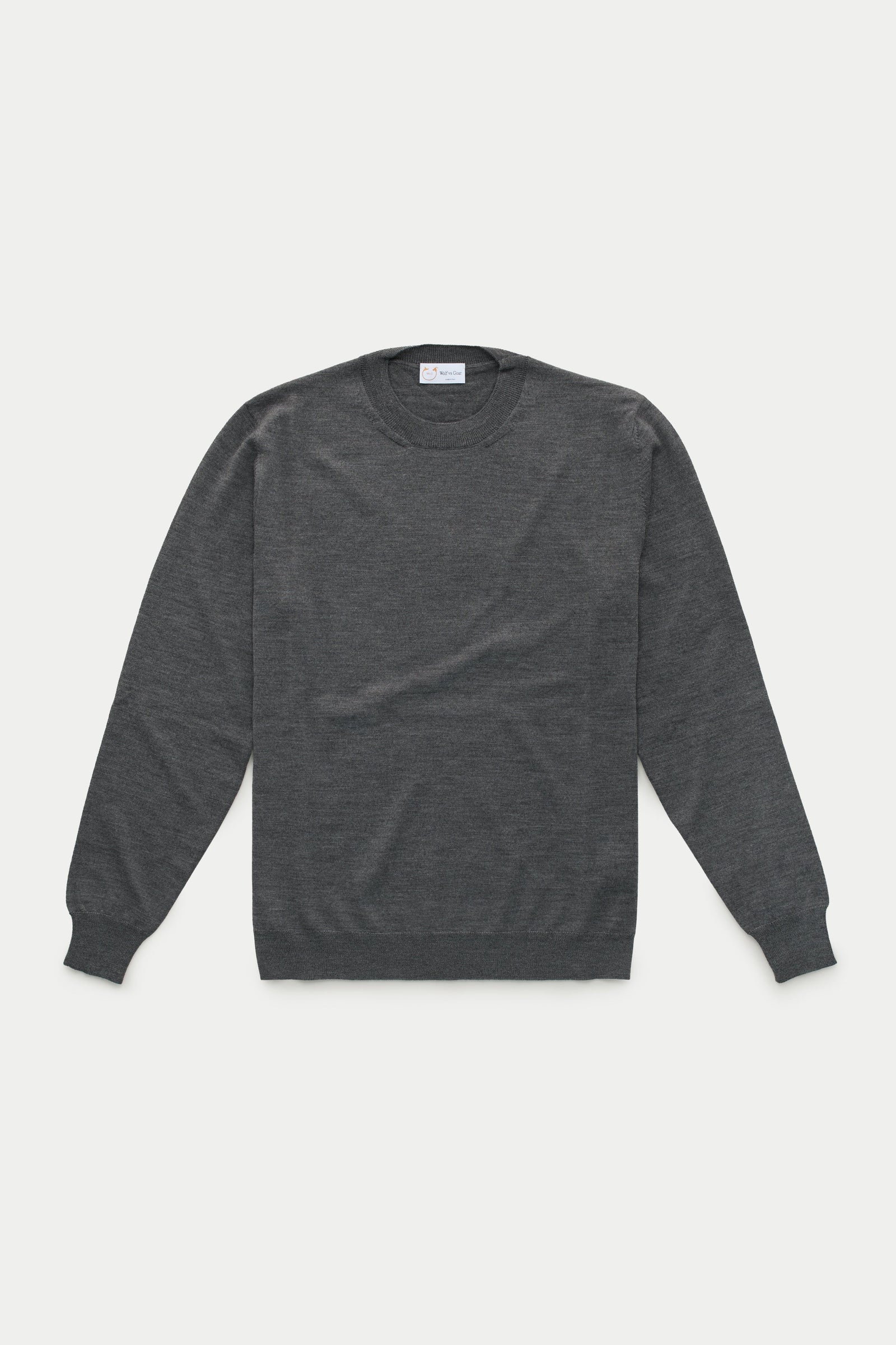 Wool Crewneck Sweater Fumo