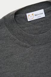 Wool Crewneck Sweater Fumo