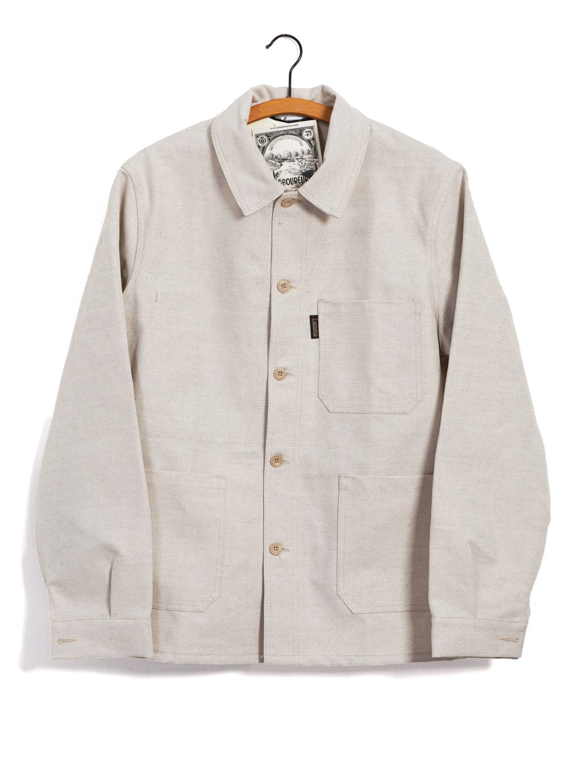 WORK JACKET | Linen/Cotton Blend | Flax Nature