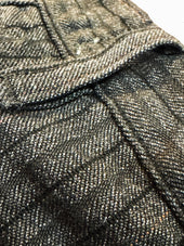 Japanese And Brown Stripe Twill Wide Leg Single Pleat 40 S Work Trouser