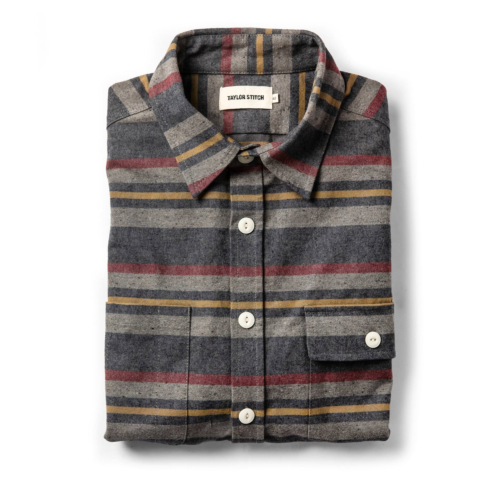 The Moto Shirt In Blanket Stripe