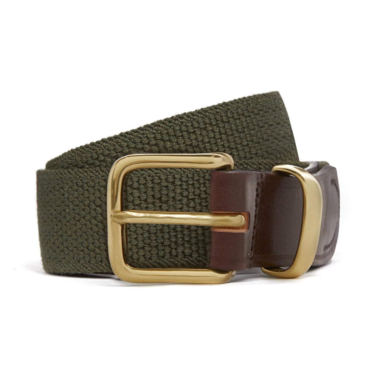 Bridle Leather Webbing Belt In