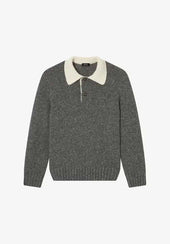 Sweater polo collar