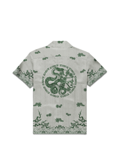 Silk Bowling Shirt Year of the Snake Print