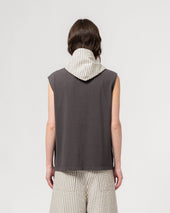 Jackie Scarf Belfast Seersucker Iron Off White