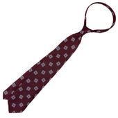 Floral Japanese Jacquard Silk Tie Hand Rolled
