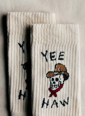 the "yee haw" sock